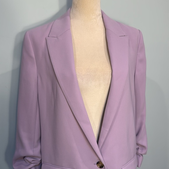 MANGO lavender single breasted blazer Size M - Picture 7 of 9